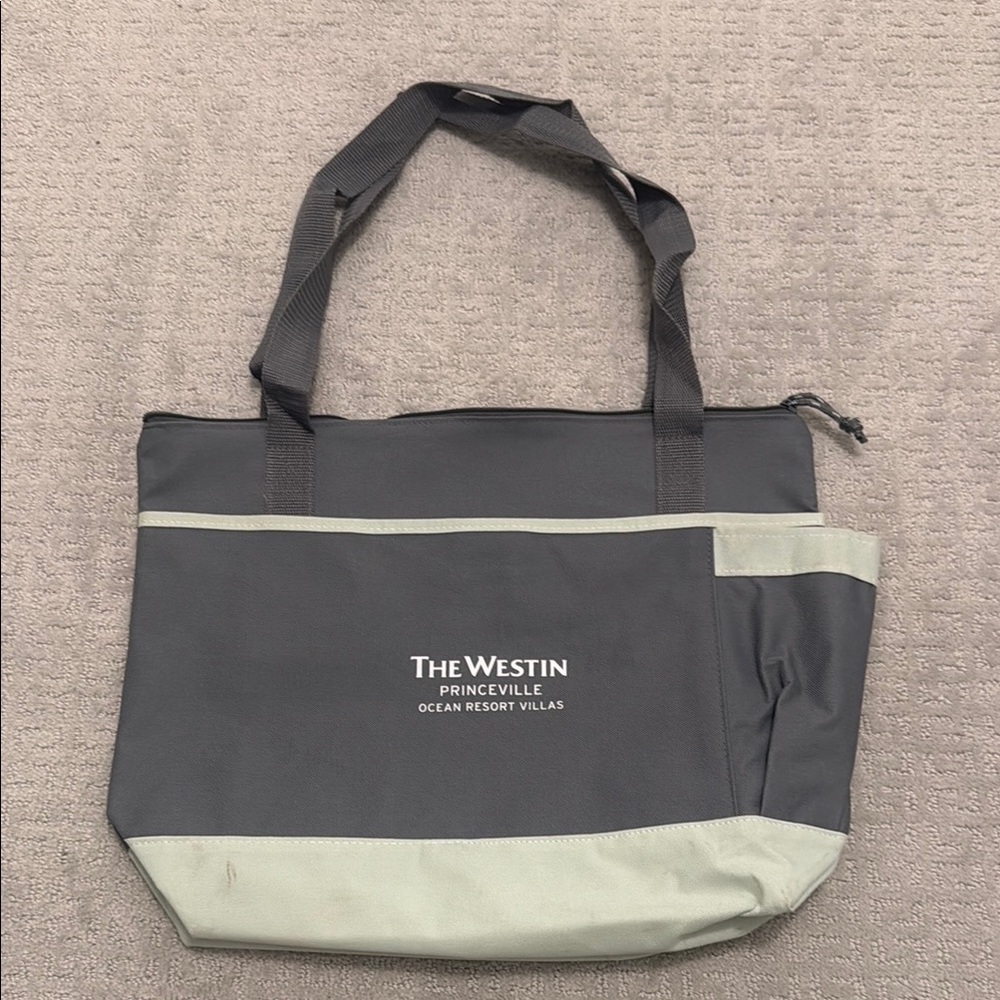 The Westin Gray and Green Tote Bag
